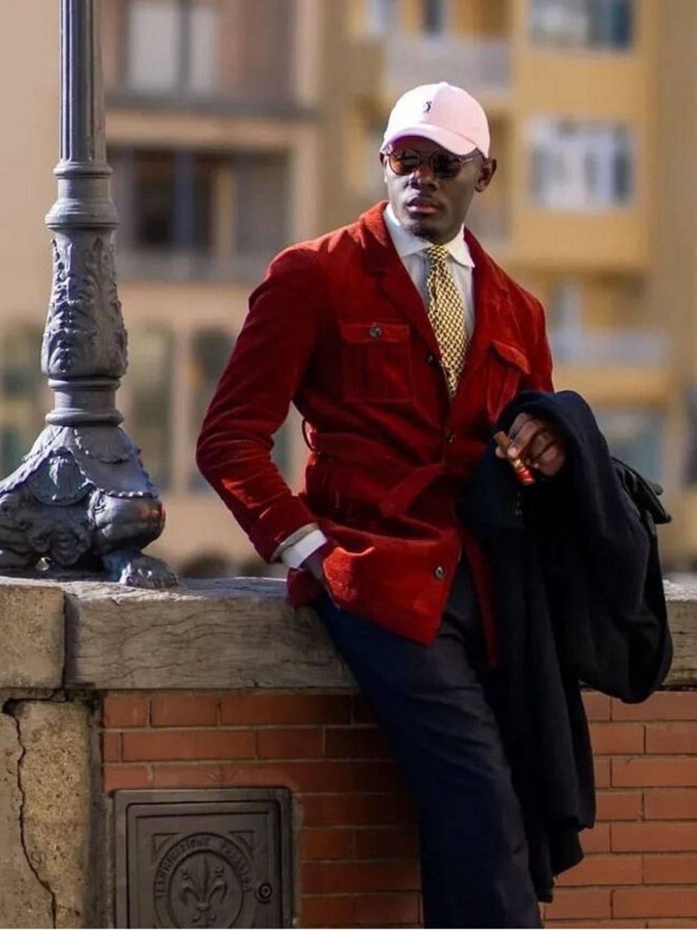 Velvet Corduroy Button-Up Jacket - Deep Burgundy